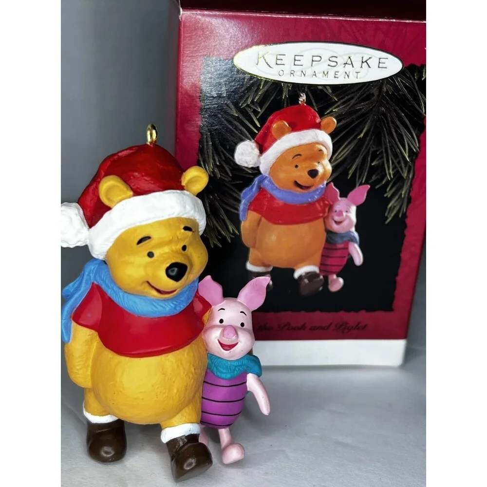 Hallmark 1996 Winnie the Pooh and Piglet Disney Vintage Christmas Ornament